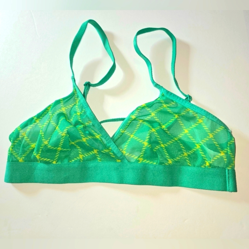 Colsie Size XS Green Bralette NWOT